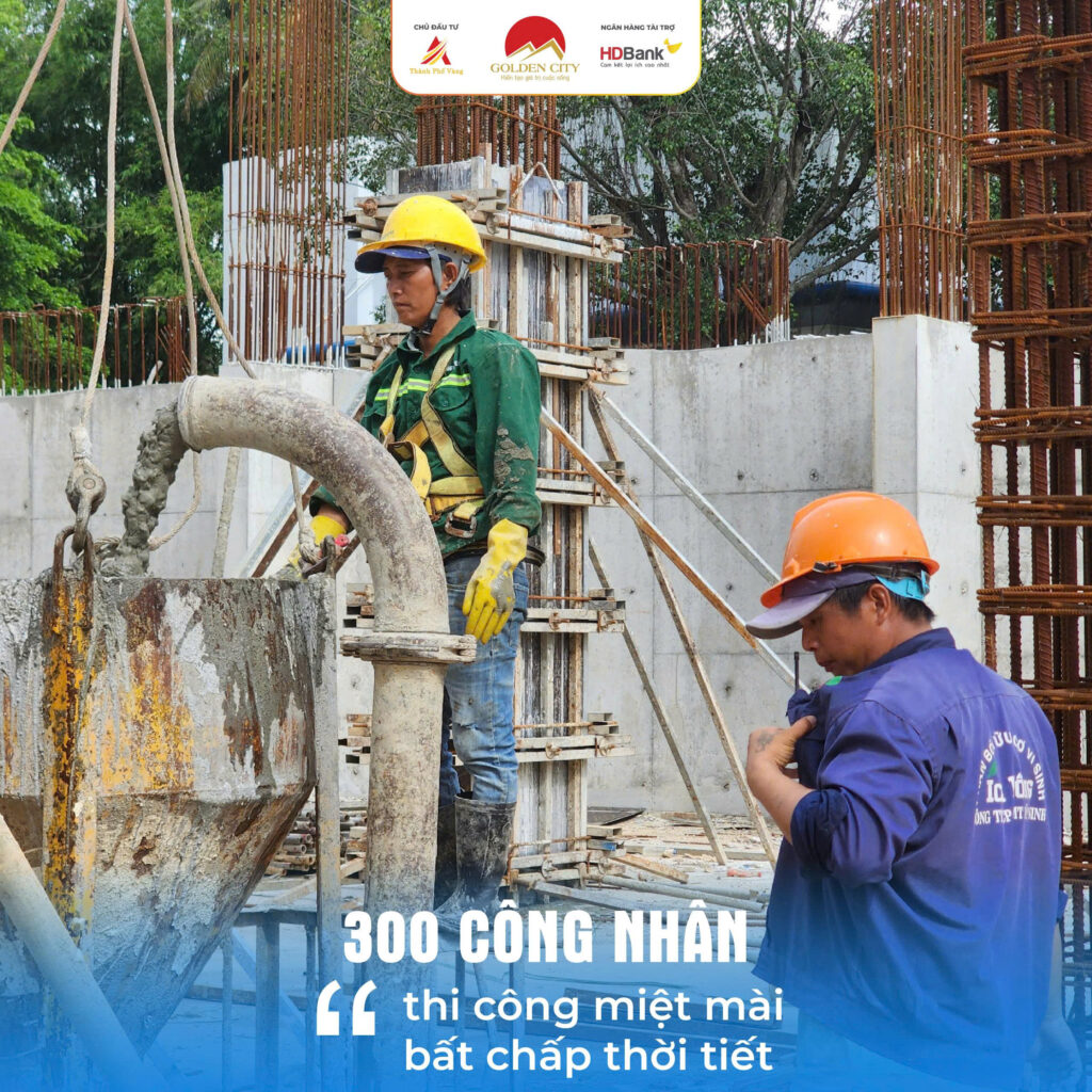 CẬP NHẬT TIẾN ĐỘ THI CÔNG TUẦN 2 THÁNG 6 TẠI GOLDEN CITY 1