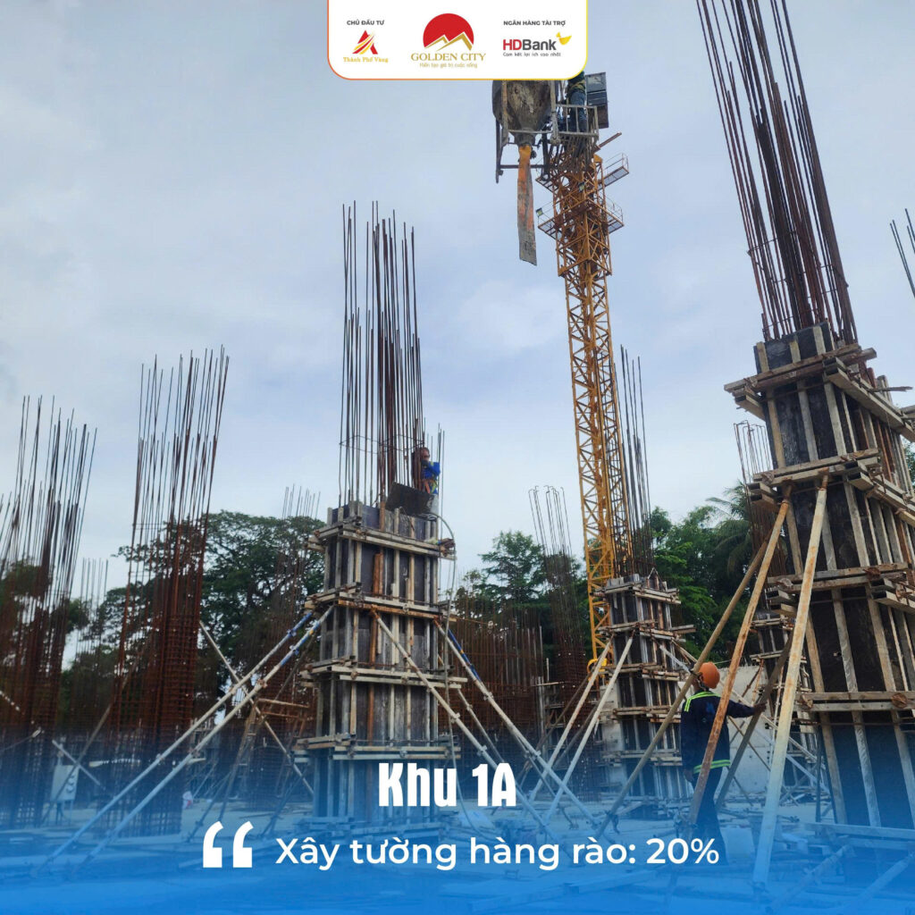 CẬP NHẬT TIẾN ĐỘ THI CÔNG TUẦN 2 THÁNG 6 TẠI GOLDEN CITY 2